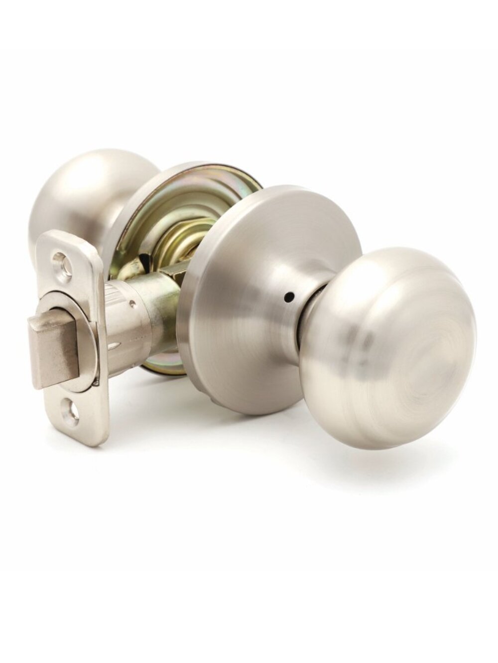 Tru Bolt Hall & Closet Non Locking Interior Door Knobs Satin Nickel NIP Silver